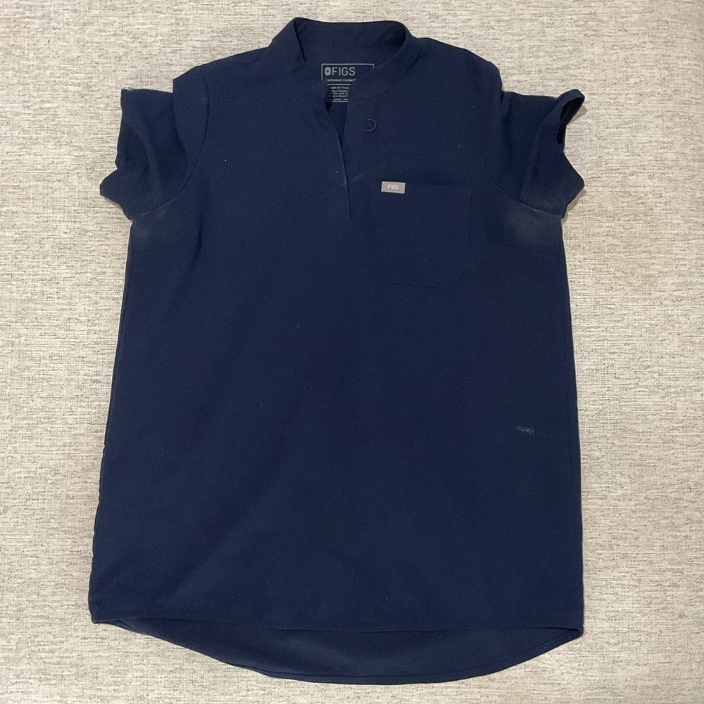 Figs Deep Blue Medical Top